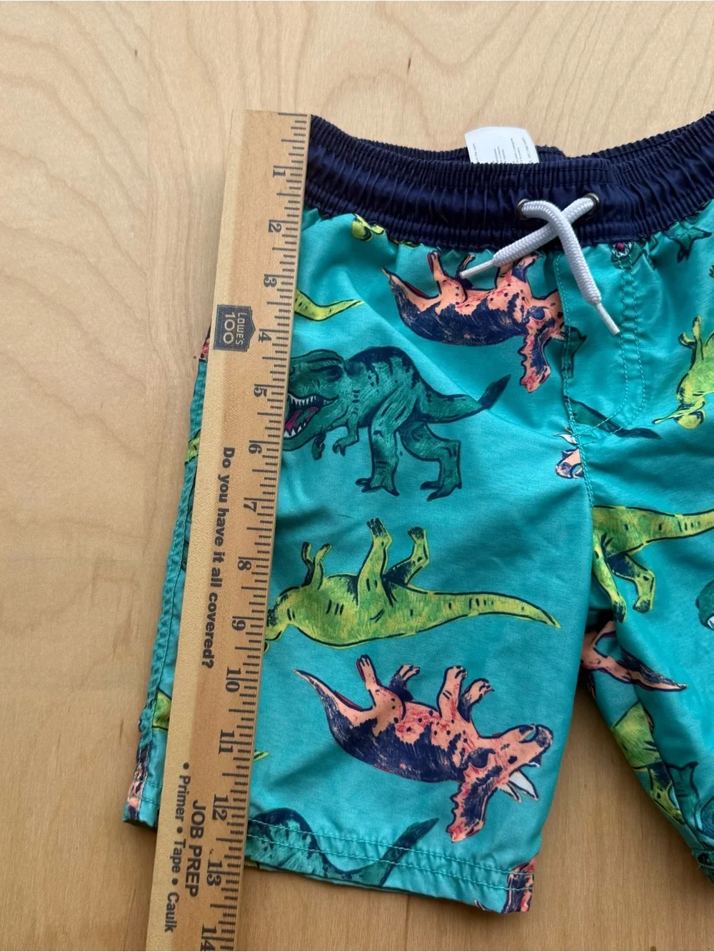 Carter's Kid Dinosaur Swim Trunks Bottoms Shorts Blue size 5 / 5A